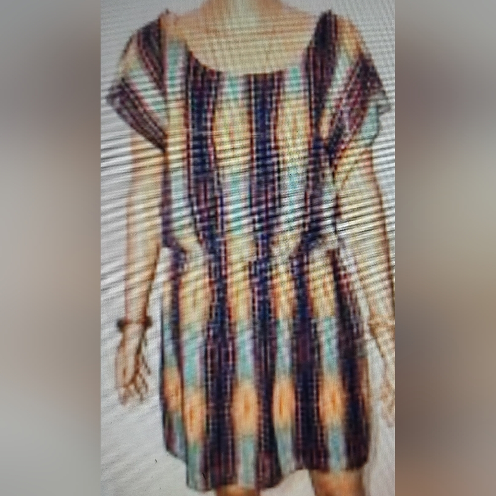 City triangle mini Dress women boho,soft size XL 19 inch of armpit to armpits .